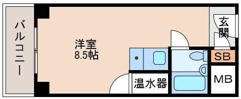 オリエント新大阪アーバンライフ(ワンルーム/8階)の間取り写真