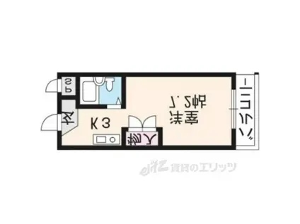 EXE88(1K/1階)の間取り写真