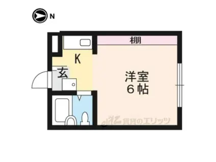 リーフジャルダン牧野駅前(ワンルーム/3階)の間取り写真