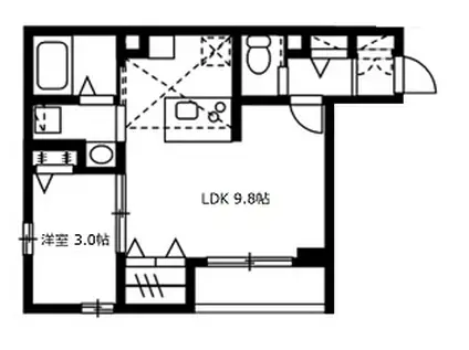 MY STYLE鶴見向井町(1LDK/3階)の間取り写真