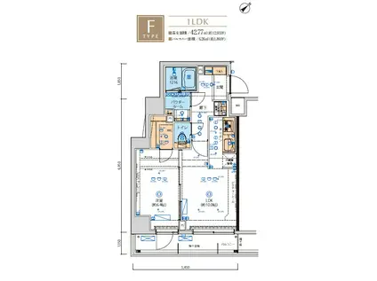 リヴシティ向島参番館(1LDK/9階)の間取り写真