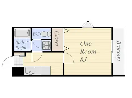 しゃろん館(1K/3階)の間取り写真