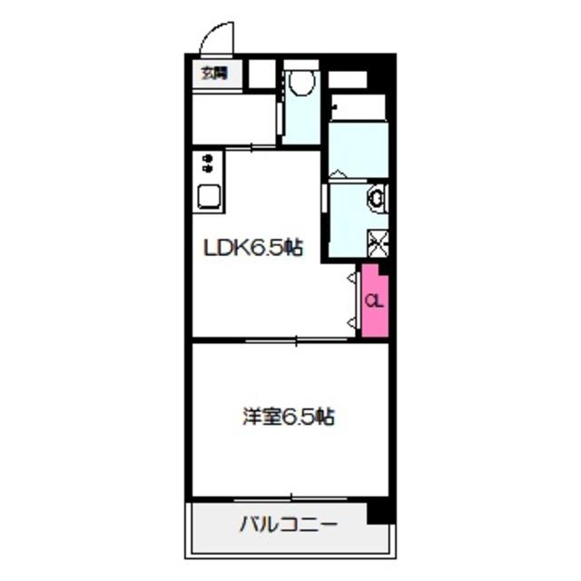 セジュール野江(1LDK/4階)の間取り写真