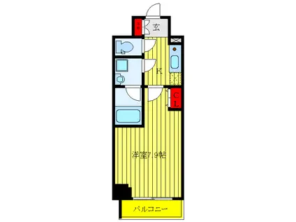 レオーネ板橋本町駅前(1K/4階)の間取り写真