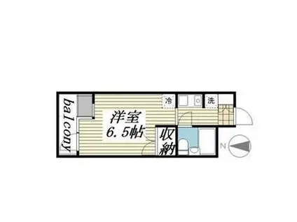 メゾン・ド・レジャンド(ワンルーム/6階)の間取り写真