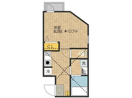 PROGRESS MACHIDA(1K/2階)の間取り写真
