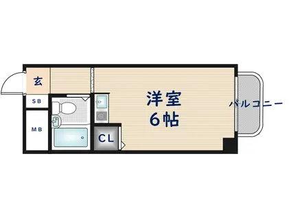 エレメント原宿(ワンルーム/3階)の間取り写真