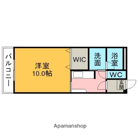 プルミエール重原(1K/1階)の間取り写真
