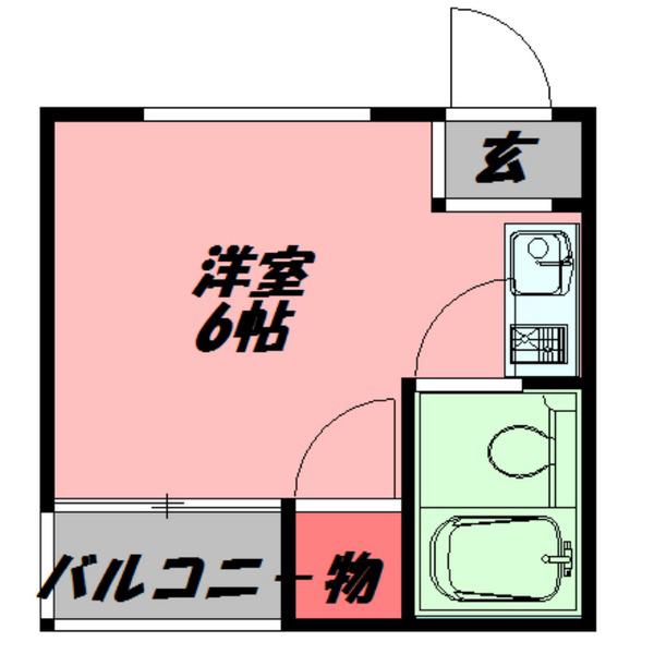 CONRAD清水(ワンルーム/2階)の間取り写真