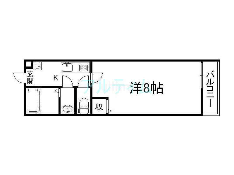 AQUA KM(1K/4階)の間取り写真