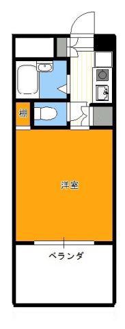 プラネットパーク牛田旭(1K/3階)の間取り写真