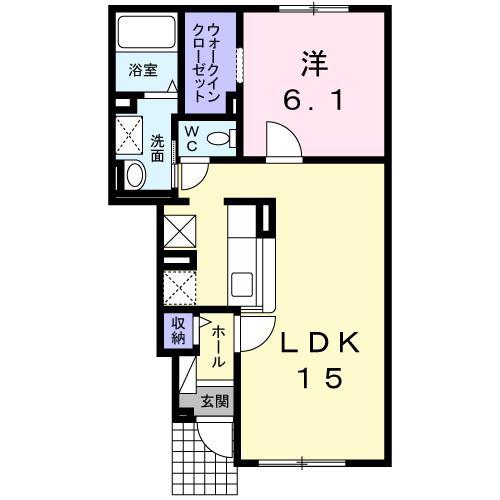 ＪＲ函館本線 旭川駅 バス乗車時間：12分 最寄りバス停で下車 徒歩4分 2階建 築11年(1LDK/1階)の間取り写真