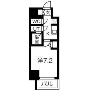 メイクス城西レジデンス(1K/9階)の間取り写真