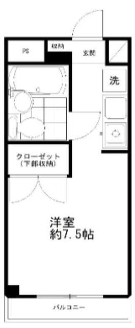 メゾン・ド・別所(ワンルーム/3階)の間取り写真