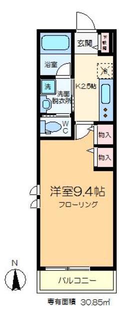 ブリジトール曳舟(1K/3階)の間取り写真
