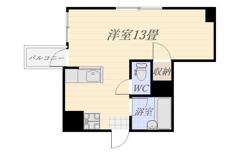 ABITARE CHUO(ワンルーム/6階)の間取り写真