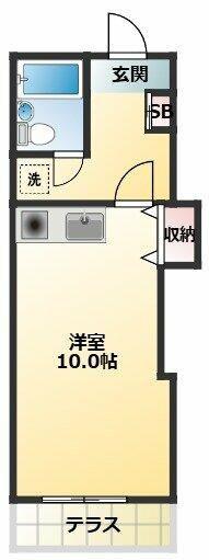 目白FTハウス(1K/1階)の間取り写真