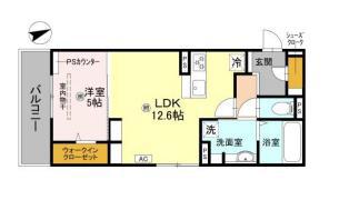 D-RESIDENCE上甲子園(1LDK/2階)の間取り写真