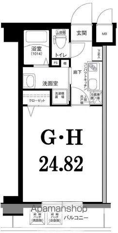 グリフィン横浜・桜木町参番館(1K/7階)の間取り写真