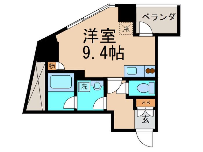 コンフォリア銀座イースト(ワンルーム/5階)の間取り写真