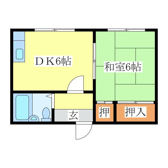 イーストホープ(1DK/5階)の間取り写真