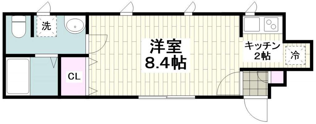 MA MAISONマメゾン(1K/1階)の間取り写真