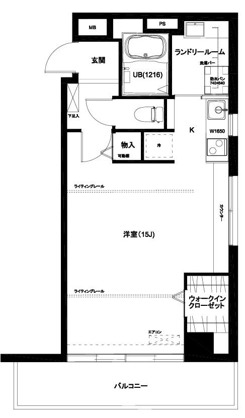 ダイアパレス六本松(ワンルーム/3階)の間取り写真
