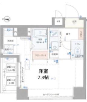GROWS本所吾妻(1K/3階)の間取り写真