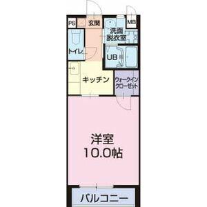 エルシャンクIII(1K/1階)の間取り写真