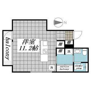 LIGEREGRACE祐天寺(ワンルーム/4階)の間取り写真