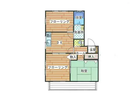 ハーブアネックス アダチ(3DK/2階)の間取り写真