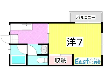 マミーヒルナカノ(1K/2階)の間取り写真