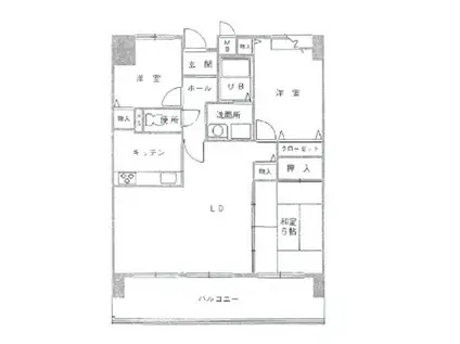 ベーセ・ベージェ西今宿(3LDK/8階)の間取り写真