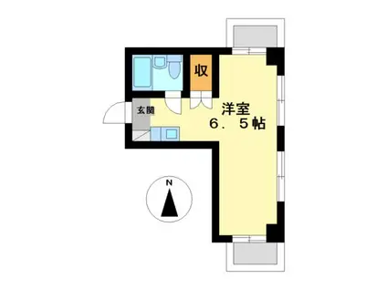 ヴィラカレッジ千代田(ワンルーム/3階)の間取り写真