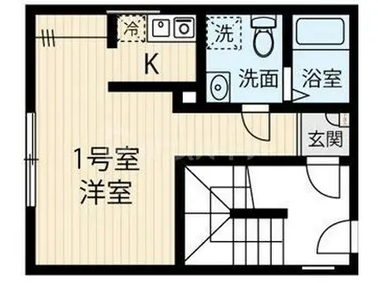 レオーネ八広(ワンルーム/3階)の間取り写真