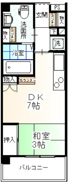 ウイング水門 3階階 間取り