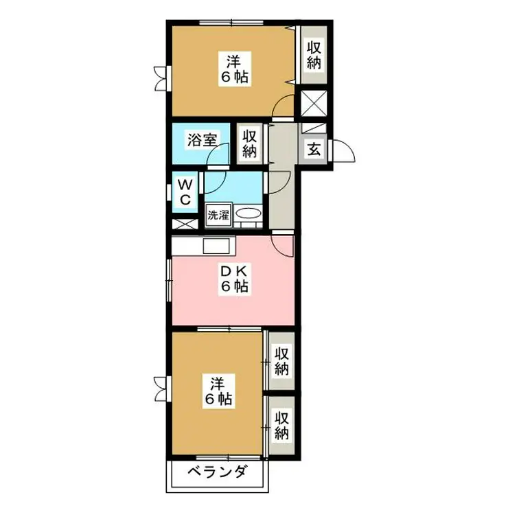 メゾンドジュワン 1階階 間取り