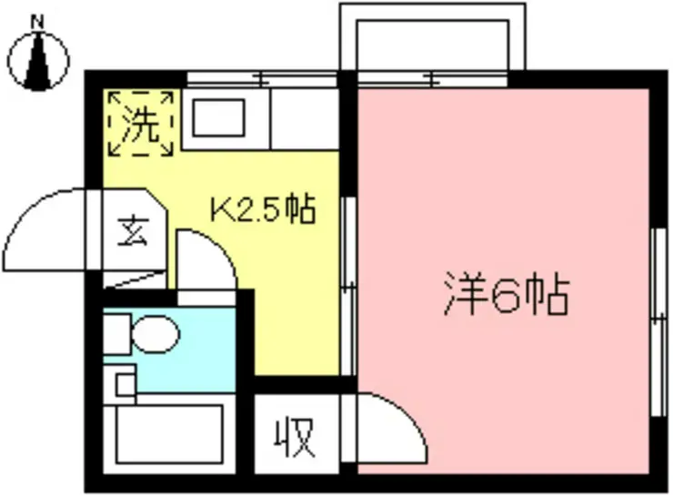 スカイコート 3階階 間取り