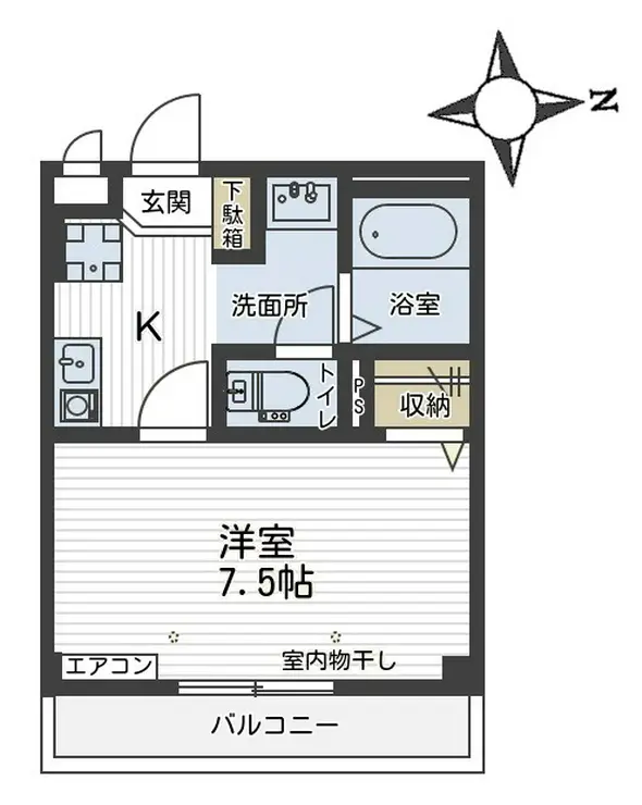 マンション芙蓉 3階階 間取り