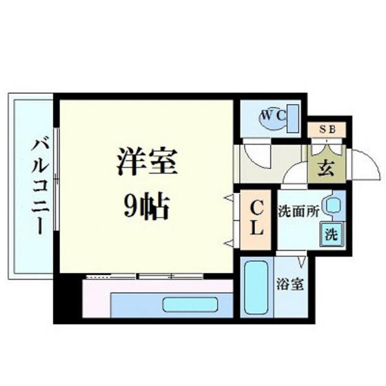 BOND BLDIV(ワンルーム/12階)の間取り写真