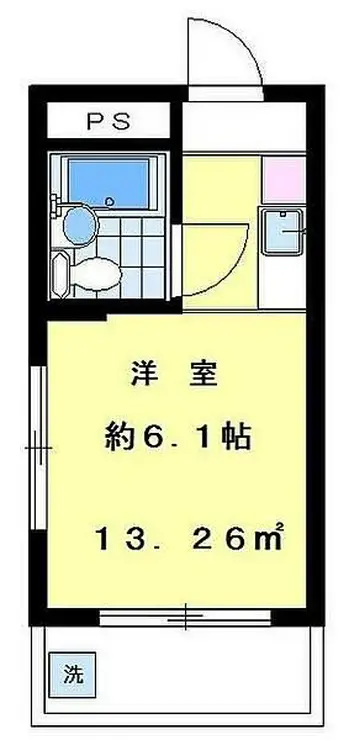 ベルサイユ大森 2階階 間取り
