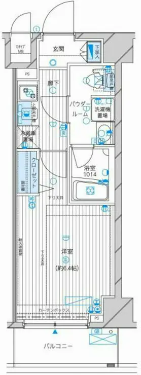 メインステージ高円寺 4階階 間取り