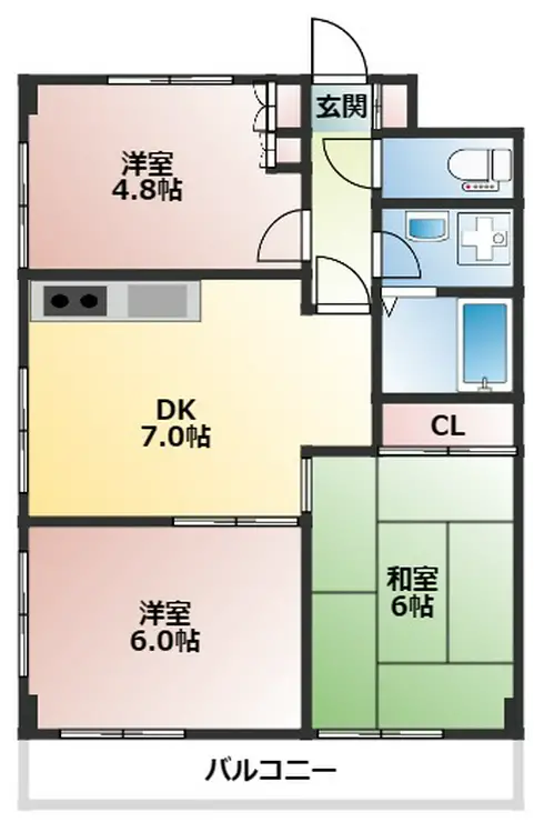 ロアハウス池田 2階階 間取り