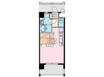 ルオーゴ(ワンルーム/4階)の間取り写真