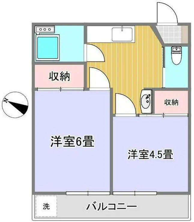 東和コーポ 1階階 間取り