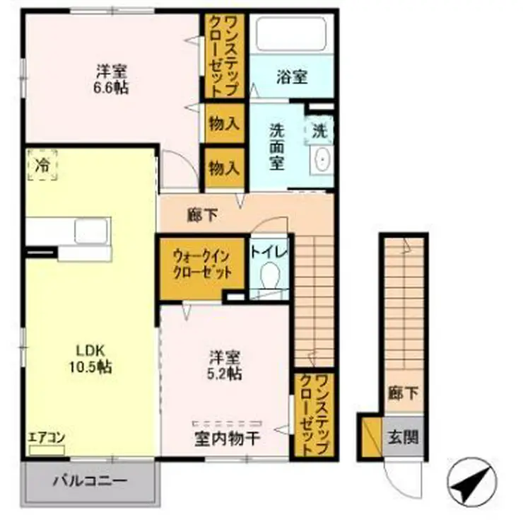 コートプラセールA 2階階 間取り