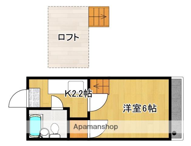 ハイムオーキッド(1K/2階)の間取り写真