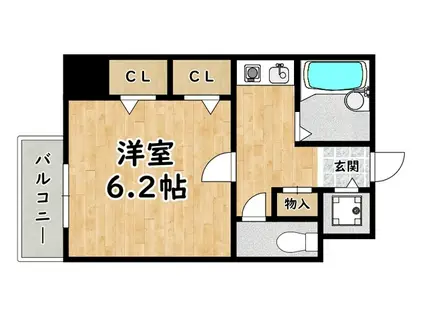 パラシオ塚本III(1K/7階)の間取り写真