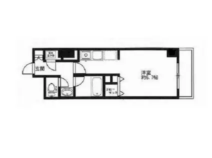 HF駒沢公園レジデンスタワー(ワンルーム/20階)の間取り写真