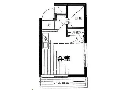 パレス杉田I(ワンルーム/2階)の間取り写真